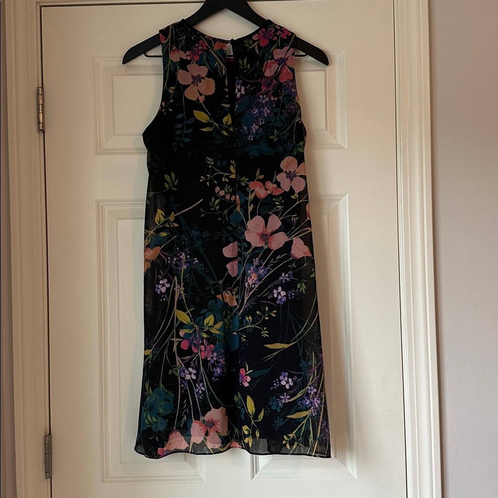 Calvin Klein Black Floral Dress - Picture 2 of 3